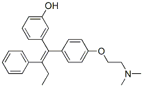 3-{(Z)-1-[4-(2-DIMETHYLAMINOETHOXY)PHENYL]-2-PHENYLBUT-1-ENYL}PHENOL 结构式