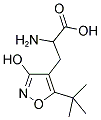 (RS)-2-AMINO-3-(3-HYDROXY-5-TERT-BUTYLISOXAZOL-4-YL)PROPANOIC ACID 结构式