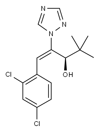 烯唑醇 结构式
