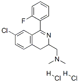 1-[7-chloro-1-(2-fluorophenyl)-3,4-dihydroisoquinolin-3-yl]-N,N-dimeth yl-methanamine dihydrochloride 结构式