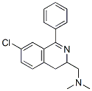 1-(7-chloro-1-phenyl-3,4-dihydroisoquinolin-3-yl)-N,N-dimethyl-methana mine 结构式