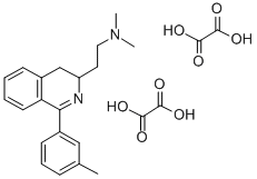 3,4-Dihydro-N,N-dimethyl-1-(3-methylphenyl)-3-isoquinolineethanamine e thanedioate (1:2) 结构式