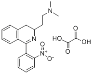 3,4-Dihydro-N,N-dimethyl-1-(2-nitrophenyl)-3-isoquinolineethanamine et hanedioate (1:1) 结构式