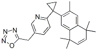 Pyridine,  2-[1-(5,8-dihydro-3,5,5,8,8-pentamethyl-2-naphthalenyl)cyclopropyl]-5-(1,2,3,4-oxatriazol-5-ylmethyl)- 结构式