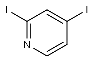 2,4-二碘吡啶 结构式