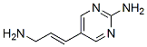 2-Pyrimidinamine, 5-(3-amino-1-propenyl)-, (E)- (9CI) 结构式