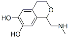 1H-2-Benzopyran-6,7-diol, 3,4-dihydro-1-[(methylamino)methyl]- (9CI) 结构式