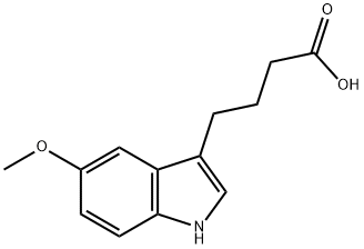 5-甲氧基吲哚-3-丁酸 结构式