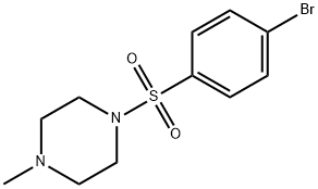 1-(4-BROMOPHENYLSULFONYL)-4-METHYLPIPERAZINE 结构式