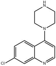 7-氯-4-(1-哌嗪基)喹啉 结构式