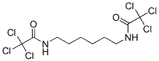 2,2,2-trichloro-N-[6-[(2,2,2-trichloroacetyl)amino]hexyl]acetamide 结构式