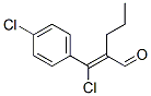 2-[chloro(4-chlorophenyl)methylene]valeraldehyde 结构式