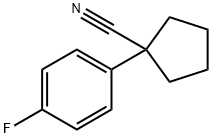 1-(4-氟苯基)环戊烷腈 结构式
