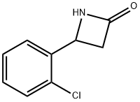 4-(2-氯苯基)氮杂环丁烷-2-酮 结构式