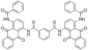 N,N'-bis[4-(benzoylamino)-9,10-dihydro-9,10-dioxo-1-anthryl]isophthaldiamide 结构式