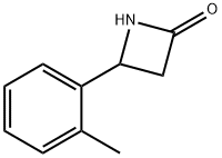 4-(邻甲苯基)氮杂环丁烷-2-酮 结构式