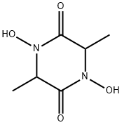 2,5-Piperazinedione,1,4-dihydroxy-3,6-dimethyl-(9CI) 结构式