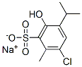sodium 6-chloro-3-hydroxy-4-isopropyltoluene-2-sulphonate 结构式