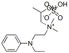 [2-(ethylphenylamino)ethyl][2-hydroxypropyl]dimethylammonium hydrogen sulphate 结构式