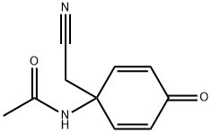 Acetamide,  N-[1-(cyanomethyl)-4-oxo-2,5-cyclohexadien-1-yl]- 结构式