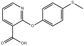 2-(4'-methylthiophenoxy)nicotinic acid 结构式