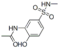 N-[2-hydroxy-5-[(methylamino)sulphonyl]phenyl]acetamide 结构式