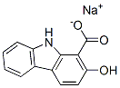 sodium 2-hydroxy-9H-carbazole-1-carboxylate 结构式