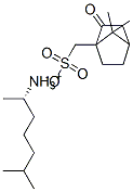 (1,5-DIMETHYLHEXYL)AMMONIUM (1S)-2-OXOBORNANE-10-SULPHONATE 结构式