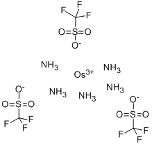 五氨合(三氟甲磺酸根)锇(III)三氟甲磺酸 结构式