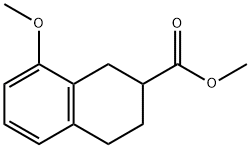 8-甲氧基-1,2,3,4-四氢萘-2-羧酸甲酯 结构式