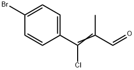 3-(4-bromophenyl)-3-chloromethacrylaldehyde 结构式