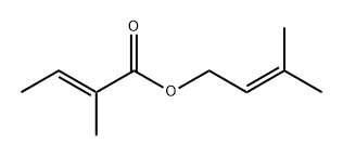 3-methyl-2-butenyl 2-methylcrotonate 结构式