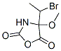 2,5-Oxazolidinedione,  4-(1-bromoethyl)-4-methoxy- 结构式