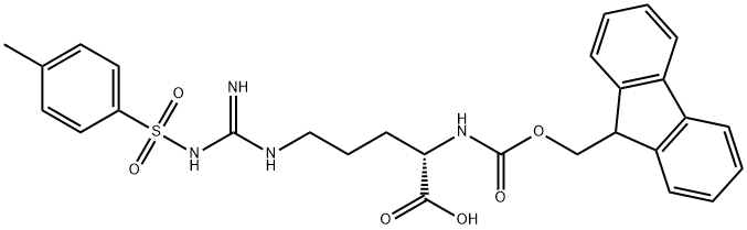 N-芴甲氧羰基-N'-甲苯磺酰基-L-精氨酸 结构式
