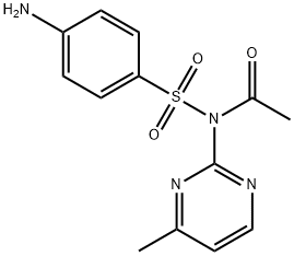 N-[(p-aminophenyl)sulphonyl]-N-(4-methyl-2-pyrimidinyl)acetamide 结构式