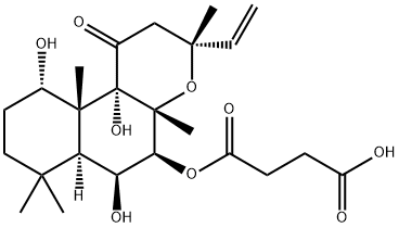 福斯高林7-O-半琥珀酰-7-脱乙酰基 结构式