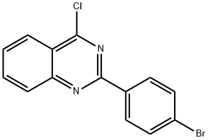 2-(4-溴苯基)-4-氯-喹唑啉 结构式
