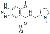 6-methoxy-N-[(1-methylpyrrolidin-2-yl)methyl]1H-benzotriazole-5-carboxamide monohydrochloride 结构式