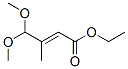 ethyl 4,4-dimethoxy-3-methyl-2-butenoate 结构式