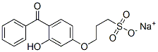 sodium 3-(4-benzoyl-3-hydroxyphenoxy)propanesulphonate 结构式