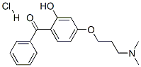 4-[3-(dimethylamino)propoxy]-2-hydroxybenzophenone hydrochloride 结构式