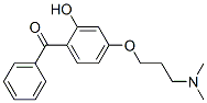 4-[3-(dimethylamino)propoxy]-2-hydroxybenzophenone 结构式