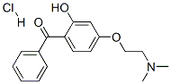 [4-[2-(dimethylamino)ethoxy]-2-hydroxyphenyl] phenyl ketone hydrochloride 结构式