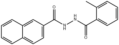 2-(2-萘酰)-1-(邻甲苯酰)肼 结构式