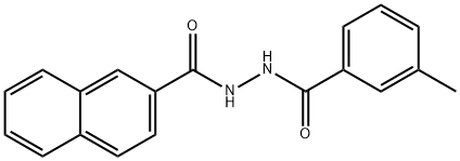 2-(2-萘酰)-1-(间甲苯酰)肼 结构式