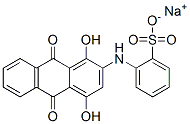 [(9,10-二氢-1,4-二羟基-9,10-二氧-2-蒽基)氨基]苯磺酸钠 结构式