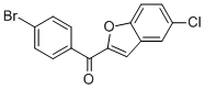 (4-溴苯基)(5-氯苯并呋喃-2-基)甲酮 结构式