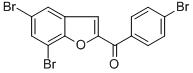 (4-BROMOPHENYL)(5,7-DIBROMO-1-BENZOFURAN-2-YL)METHANONE 结构式