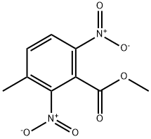 3-甲基-2,6-二硝基苯甲酸甲酯 结构式