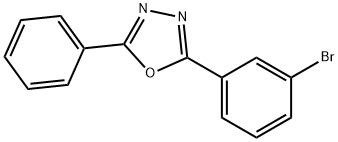 2-(3-溴苯基)-5-苯基-1,3,4-恶二唑 结构式